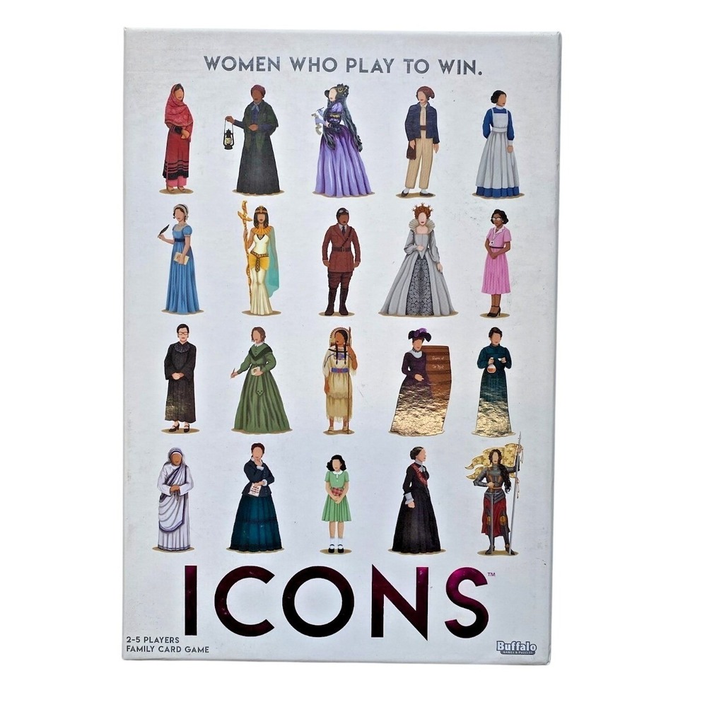 Icons Family Card Game - Women Who Play to Win (White)